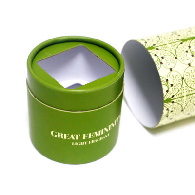 Colorful Printed Circle Cylinder Cardboard Round Box Containers For Light Fragrant Lamp