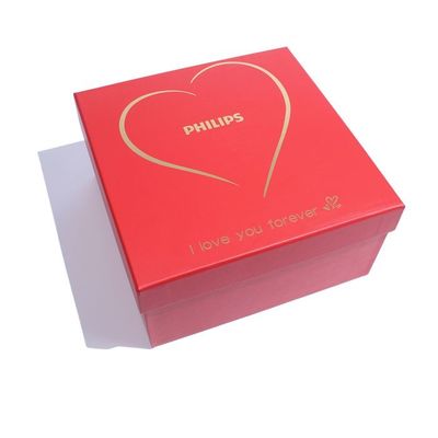 Personalized Red Gift  Packaging Rigid Cardbord Box