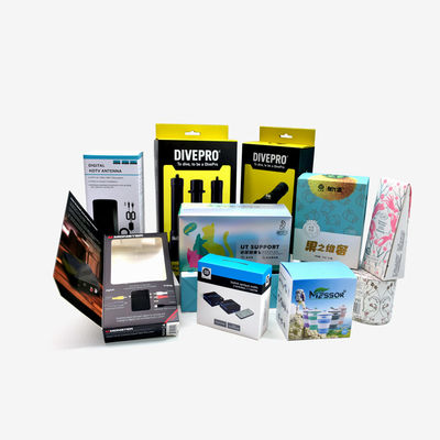 Paper Packaging Industry Desigh Package With Logoskincare Products, Makeup Sets And Beauty Tools Box