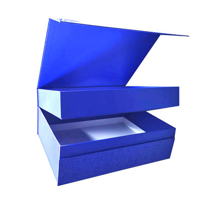 Blue Gift Paper Box Double Layer Personalized  Boxes For Custom Retail Packaging