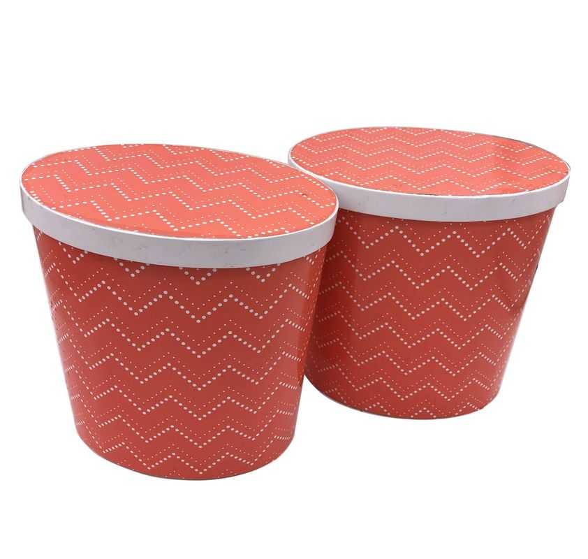 Custom Cardboard Round Box Oval Tube Containers Packing For Wine Storage