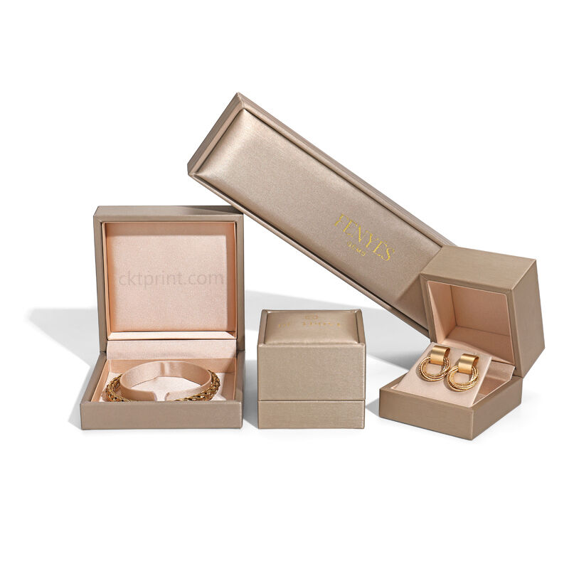Champagne Gold Custom Jewelry Gift Box