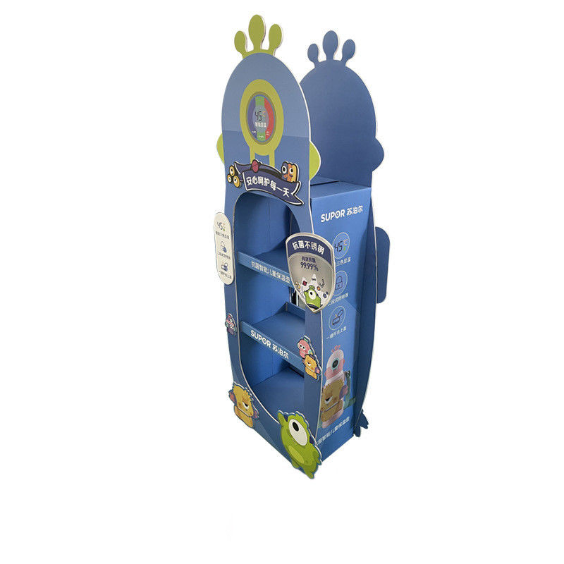 Promotion Cardboard Counter Display Table Display Stand For Kitchen Ware