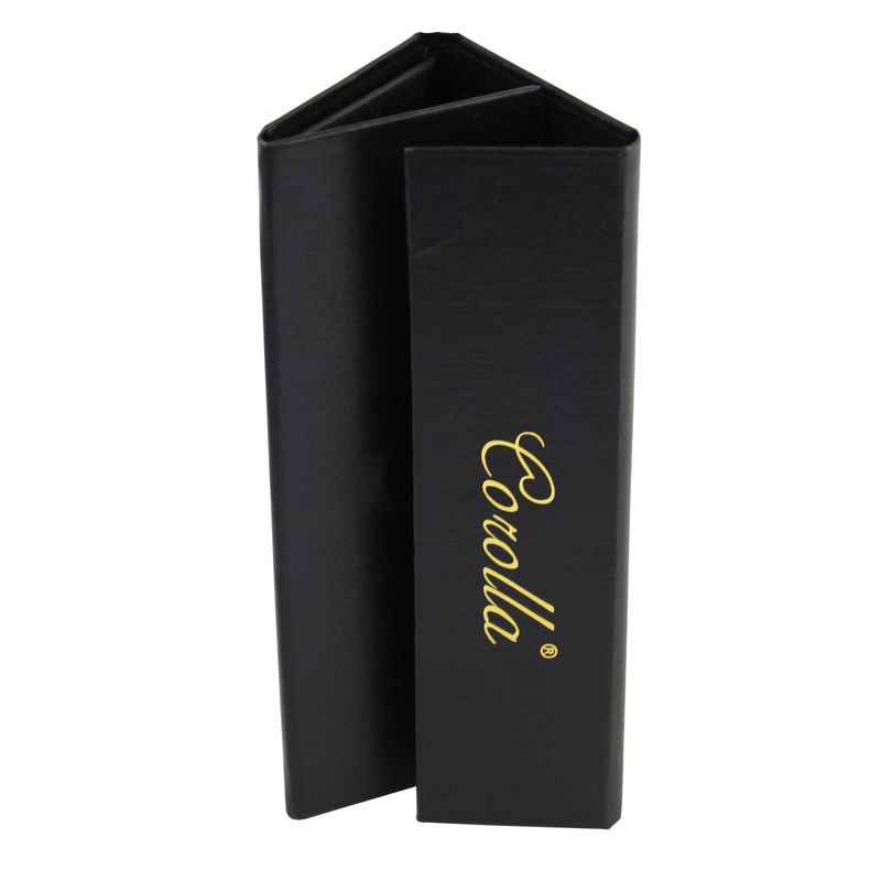 Collapsible Black Cardboard Triangle Box For Sunglass Shipping