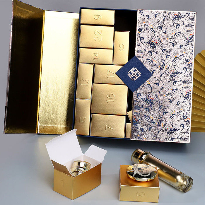 Custom Beauty Christmas Mystery Makeup Box Packaging Of  25 Days 30 Days