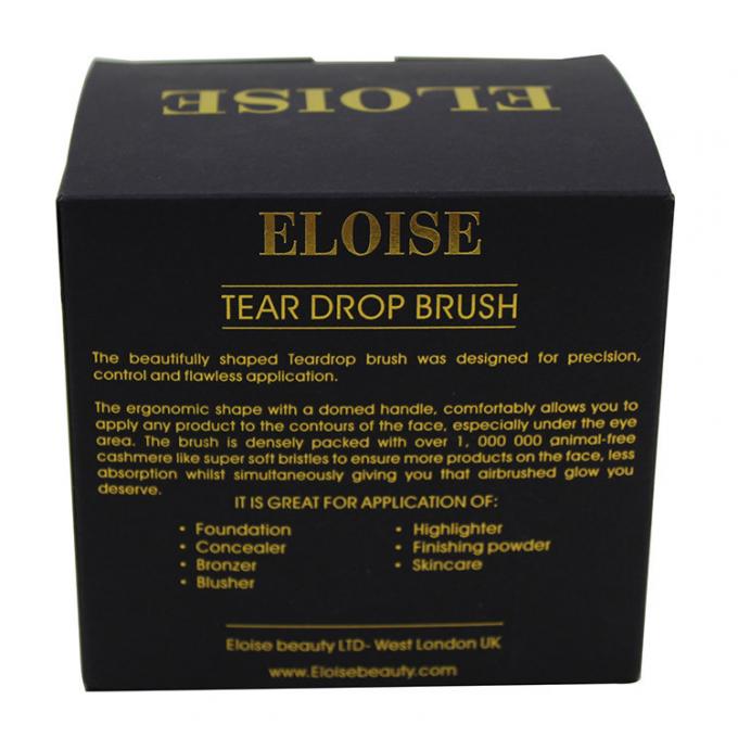Matte Black And Rose Gold best cosmetic packaging Paper Box For Make Up Brush 2