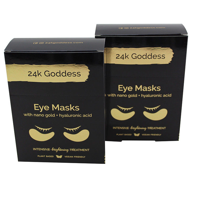 Custom Paper Cosmetic Beauty Box Packaging For Eye Masks With Logo