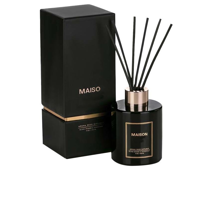 Black Rigid Luxury Candle Gift Box Packaging Display For Retail