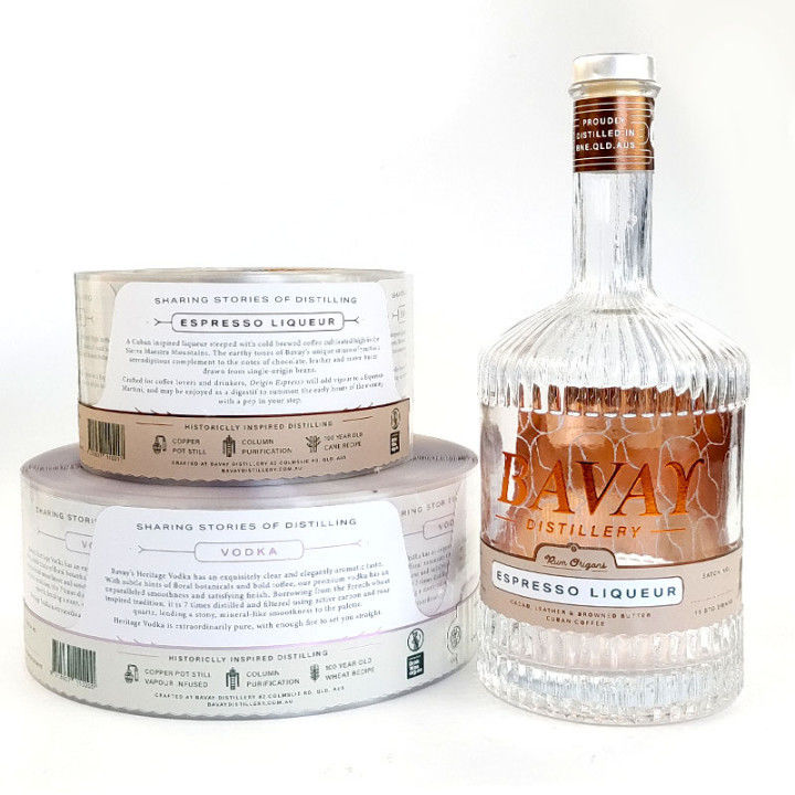 Removable Bottle Custom Label Stickers Oil Proof Heat Resistant