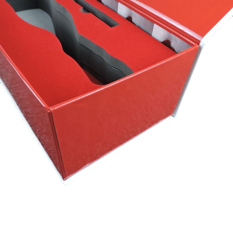 Luxury Retail Lip Gloss Boxes Red Printed Custom Hole Insert