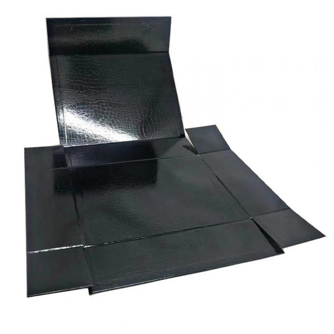 Cardboard Luxury Big Cosmetic Packaging Box Folding Gold Black Rose Gold 0