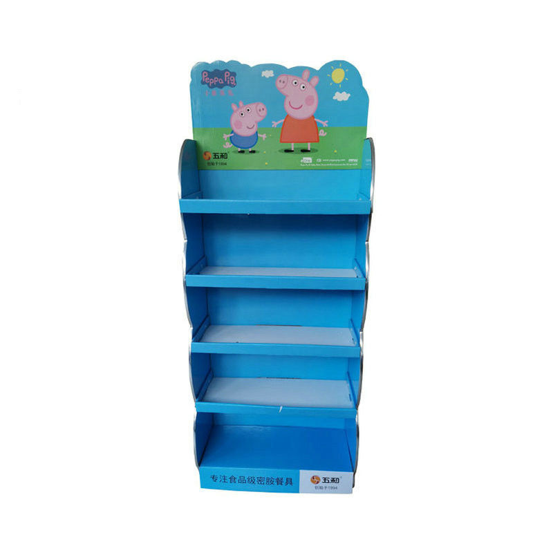 Flute Paperboard Cardboard Counter Display Pop Up Retail Display