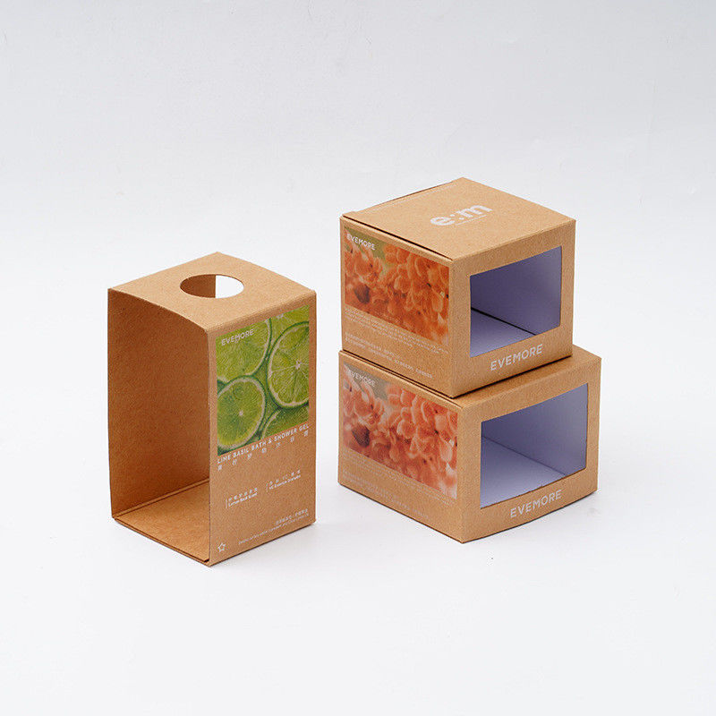 Customized Eco Friendly Packaging Box Brown White