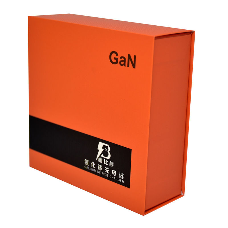 Orange Sliding Gift Packing Boxes With Custom Plastic Tray Insert