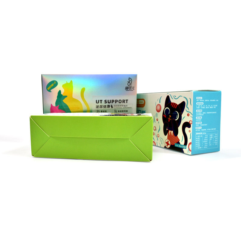 Custom Designed Small Pet Medicine Paper Shipping Box For Pet Dogs Cats Health Medicine