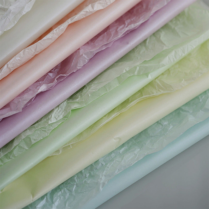 Custom Birthday Flower Wrapping Paper Red Pink Purple