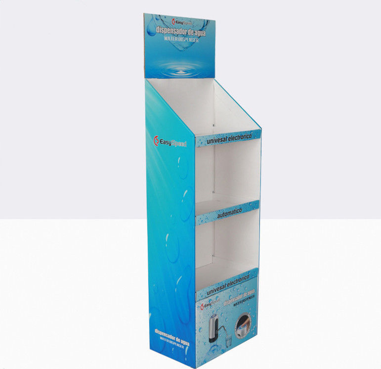Custom Corrugated Cardboard Floor Pop Displays For Promotion Advertisement