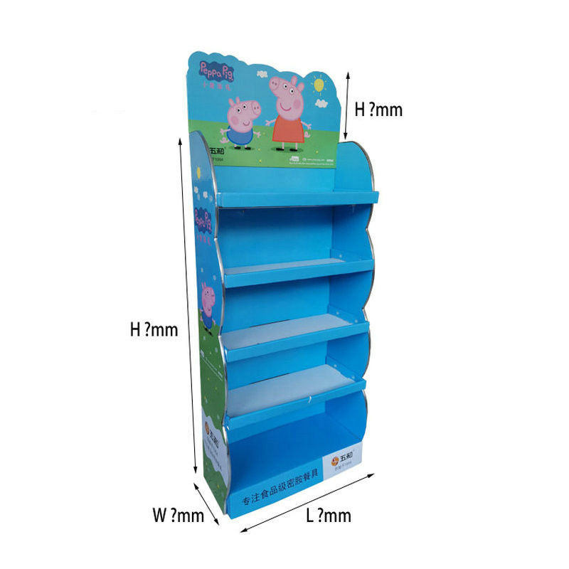 Flute Paperboard Cardboard Counter Display Pop Up Retail Display