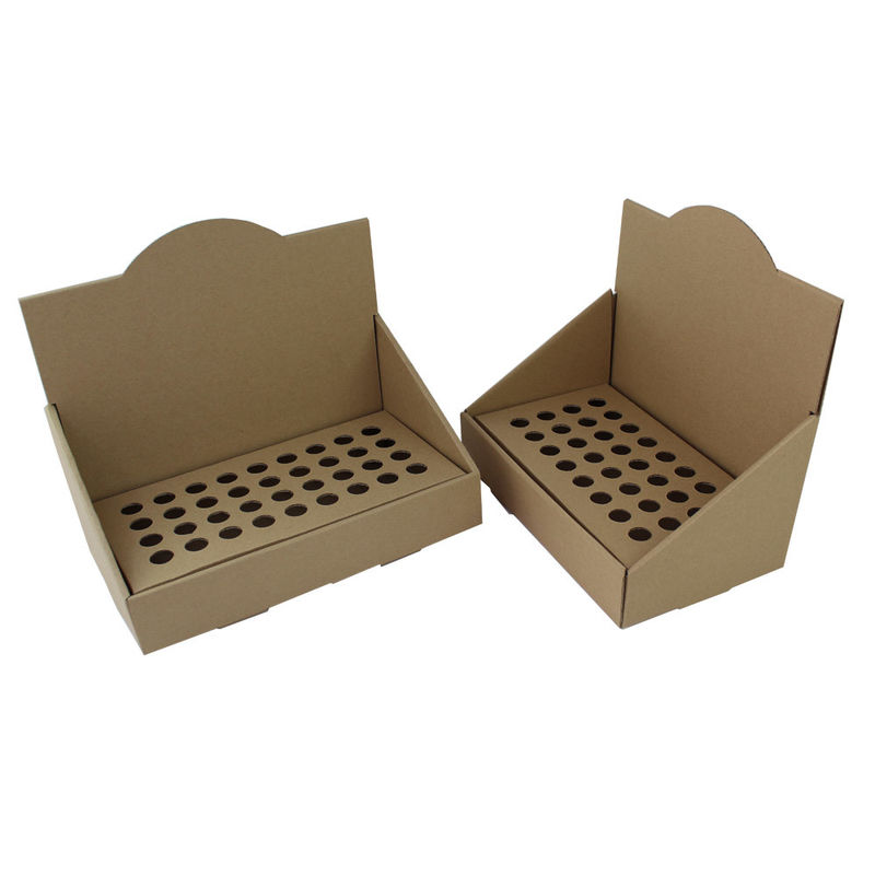 Brown Cardboard Display Boxes Eco Friendly Display Stand