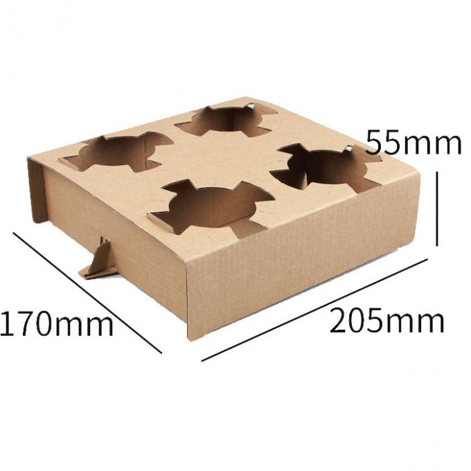 Biodegradable 2 Pack 4 Pack Cardboard Drink Holder With Custom Logo 1