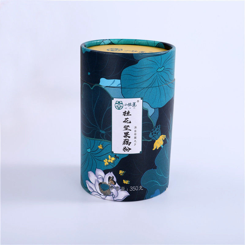 Custom Printed Circle Cardboard Round Box With Moistureproof Aluminum Foil