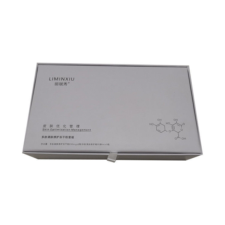 Custom 10 Pack Large White Skincare Packaging Gift Box For Repairing Serum