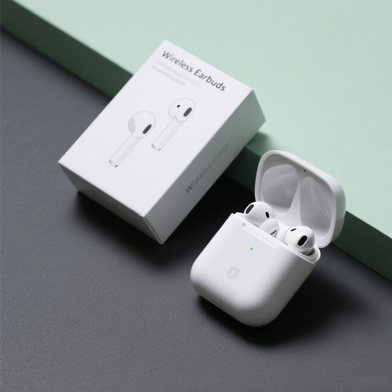 Custom Recycled Cardboard Wireless Headphone Packaging Box 3x3x3cm