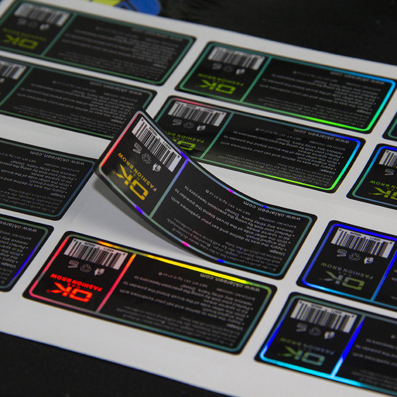 Embossed Wine Beer Custom Label Stickers Black Texture Sliver Foil Paper