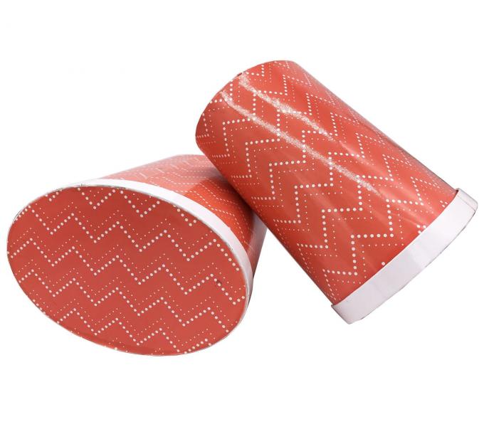 Custom Cardboard Round Box Oval Tube Containers Packing For Wine Storage 1