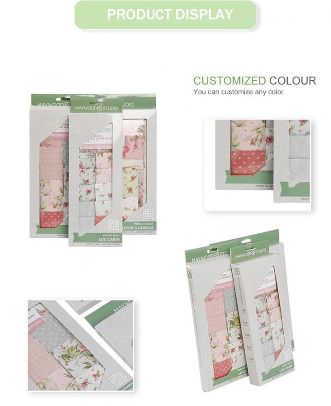 Custom Cardboard Window Packaging Boxes For Scarf Cloth 0