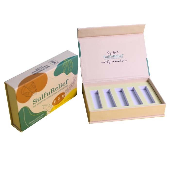 Recyclable Cosmetic Magnetic Lipstick Box Rigid Cardboard Packaging