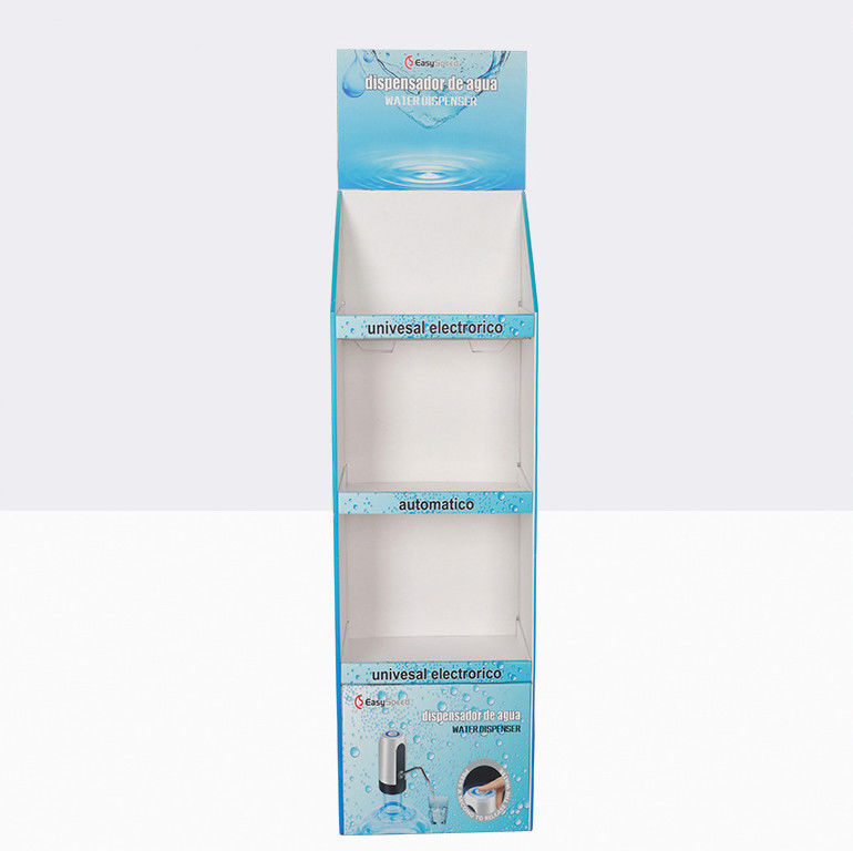 Custom Corrugated Cardboard Floor Pop Displays For Promotion Advertisement