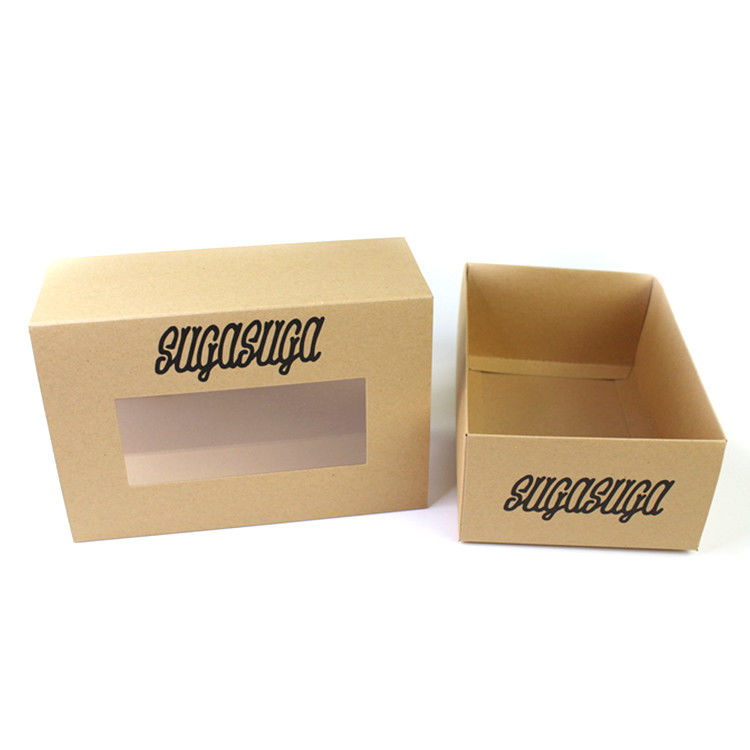 Recycled Cardboard Eco Conscious Eco Friendly Packaging Box Vinyl Window