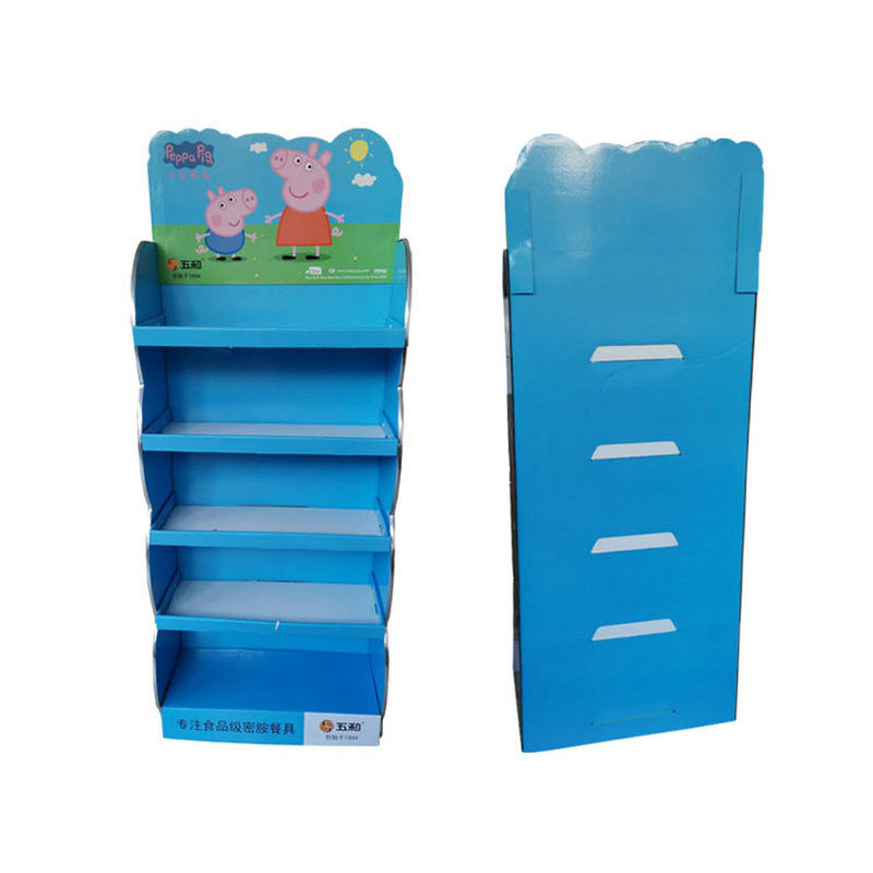 Flute Paperboard Cardboard Counter Display Pop Up Retail Display