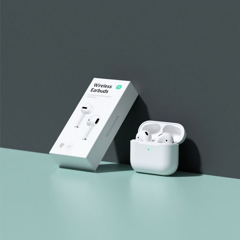 Custom Recycled Cardboard Wireless Headphone Packaging Box 3x3x3cm