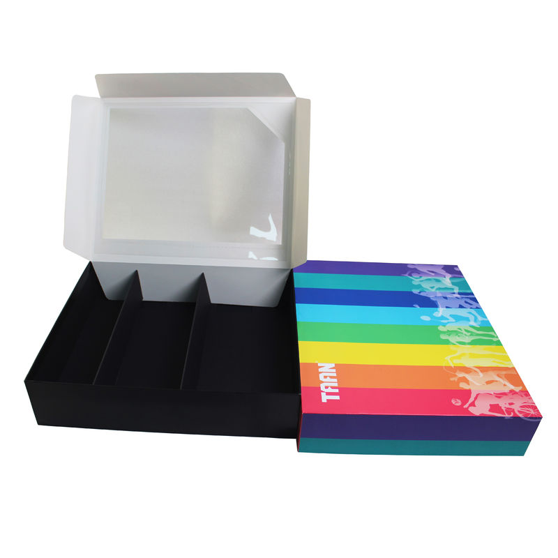 Custom Holiday Gift Box with Window & Dividers - Cardboard Packaging
