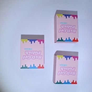 Custom Cute Design Gel Polish Boxes Packaging Beauty Product Packaging Wholesale