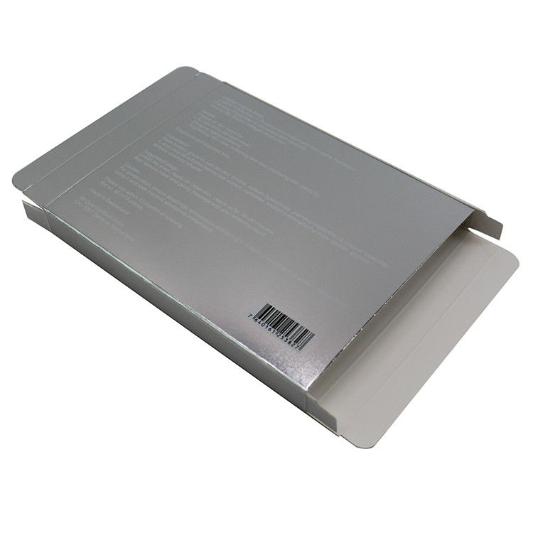 Beauty Cosmetic Face Mask Packaging Box Custom Design Silver Color Paper