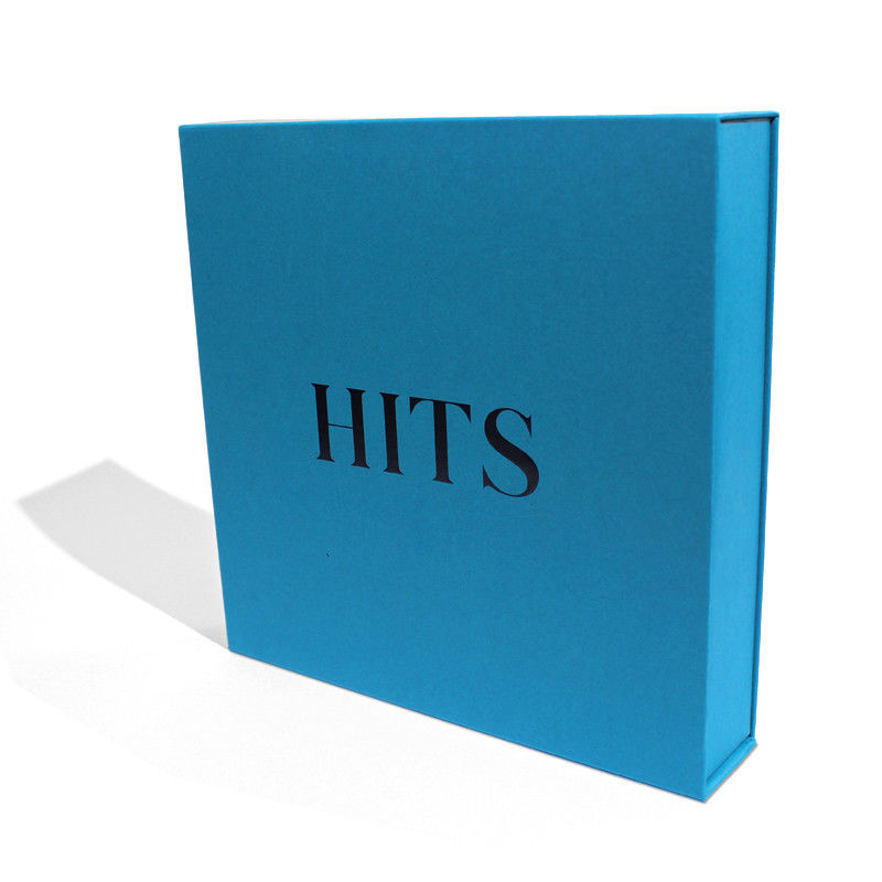 Blue Magnetic Gift Packaging Box Made For Products With Foam And Custom Design