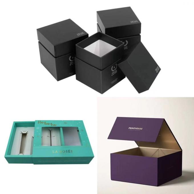 Essential Oil  Paper Nail Polish Boxes For Packaging Box With Window Display 0