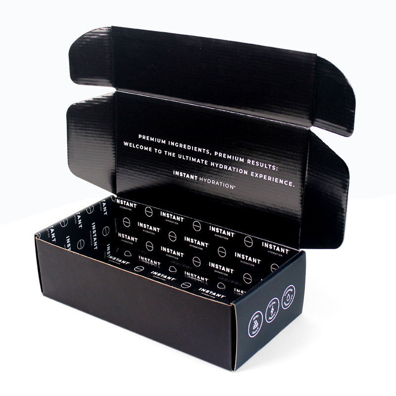 Order Black Cardboard Mailer Box Custom With Logo And Insert