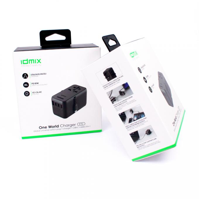 Custom Printed Boxes Packaging For Small Smart Home Products With Hanger 1