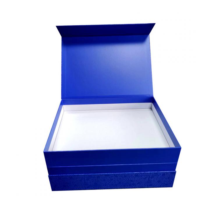 Blue Gift Paper Box Double Layer Personalized  Boxes For Custom Retail Packaging 2