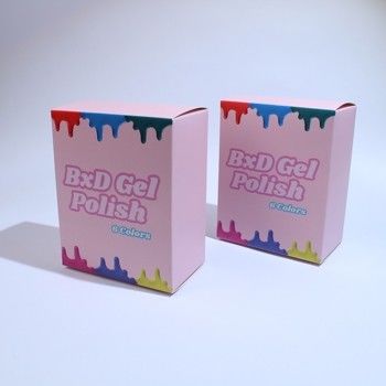 Custom Cute Design Gel Polish Boxes Packaging Beauty Product Packaging Wholesale