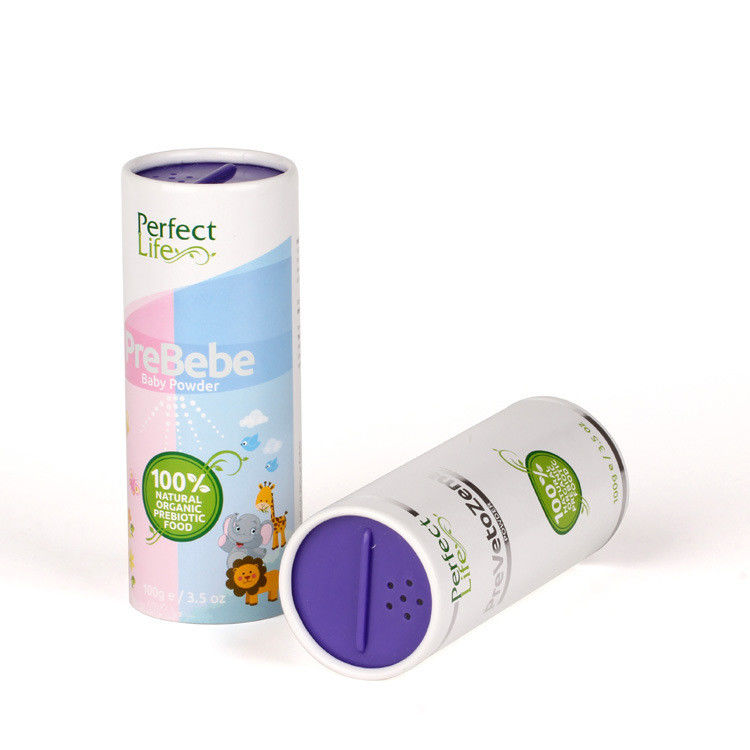 Foodgrade Seasoning Cylinder Cardboard Packaging Tube Waterproof