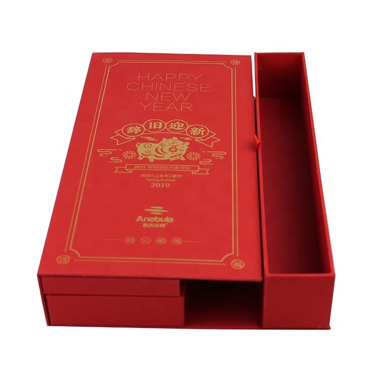 Red Paperboard Creative Packaging Box  Custom Christmas Gift Boxes