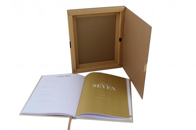 Recyclable A4 A5 Corrugated Cardboard Book Shipping Box Custom Print 0