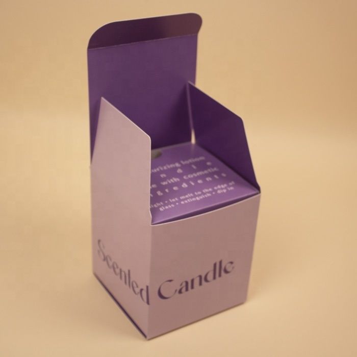 Custom Luxury Candle Packaging Box Wholesale , Candle Gift Boxes With Recycled Paper And Logo Printing