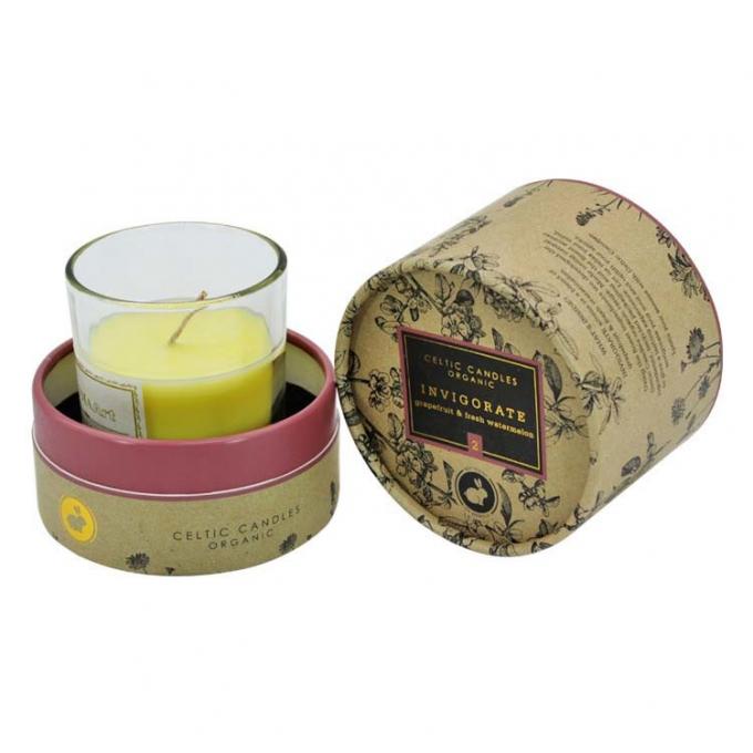 Custom Tube Packaging Rigid Candle Box For Tealight 0