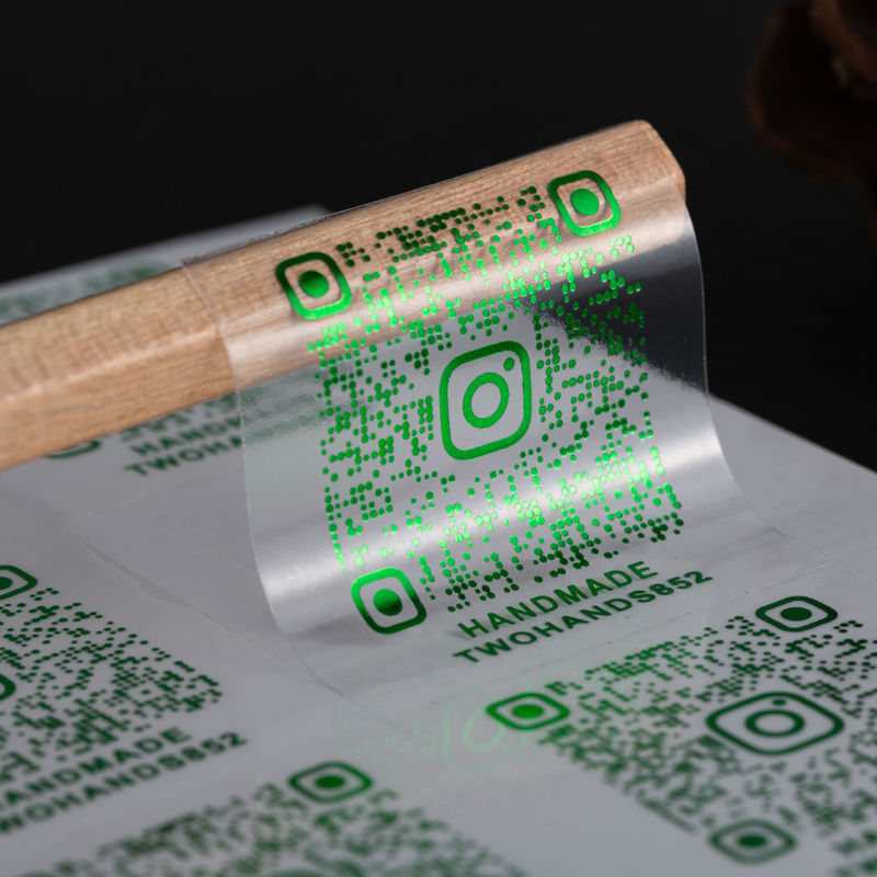 Oil Proof Transparent Vinyl Stickers Printing For Cosmetics Products